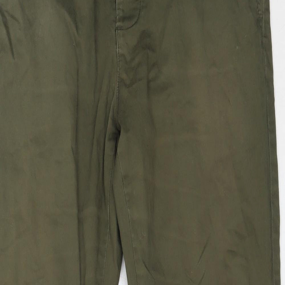 Primark Mens Green  Cotton Chino Trousers Size 34 in L30 in Regular