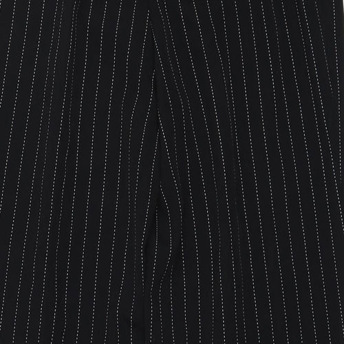 H&M Womens Black  Polyester Capri Trousers Size 34 in L25.5 in Regular