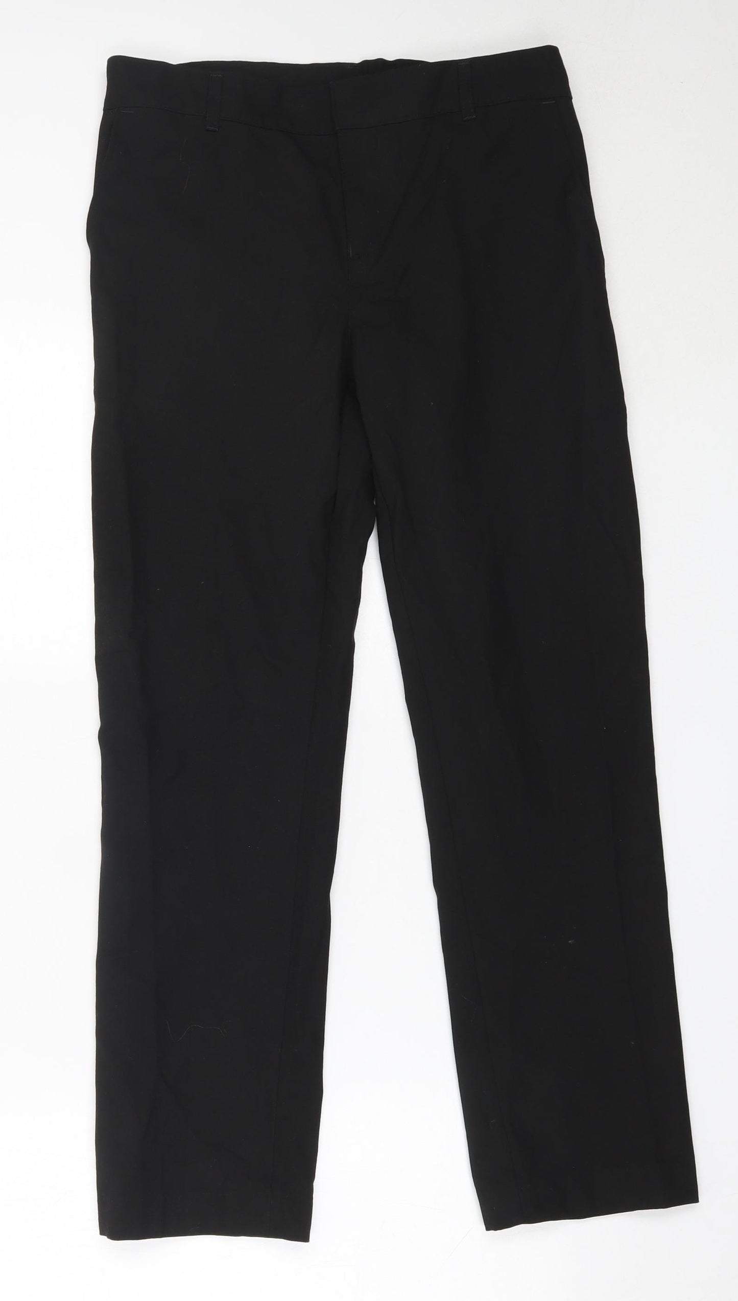 Marks and Spencer Boys Black  Polyester Dress Pants Trousers Size 12-13 Years  Regular  - school