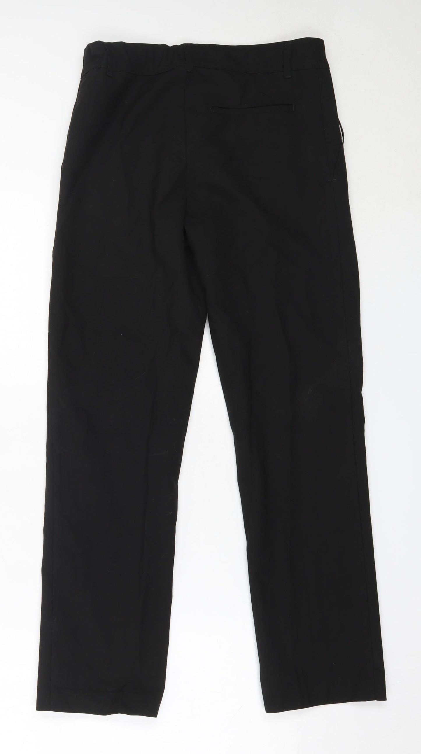 Marks and Spencer Boys Black  Polyester Dress Pants Trousers Size 12-13 Years  Regular  - school