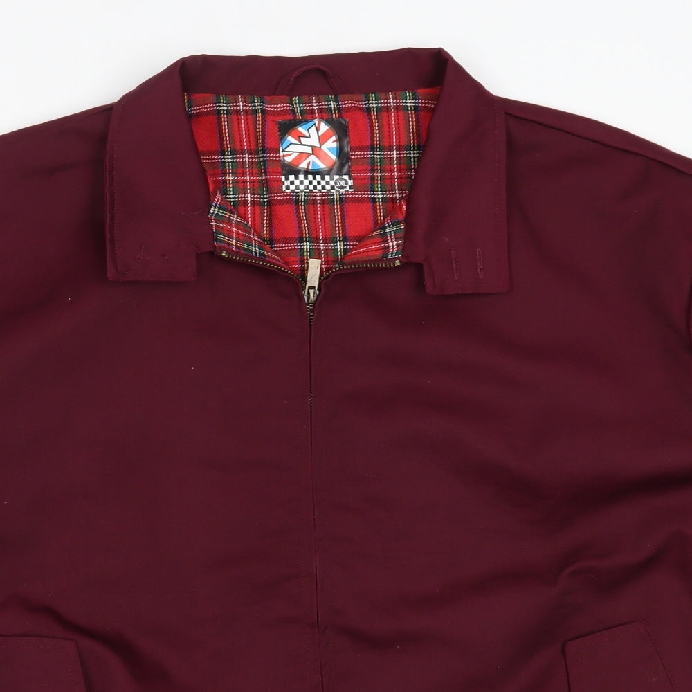 Preworn Mens Purple   Bomber Jacket Jacket Size 3XL