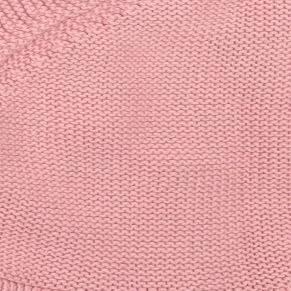 NEXT Girls Pink  Cotton Cardigan Jumper Size 3-6 Months