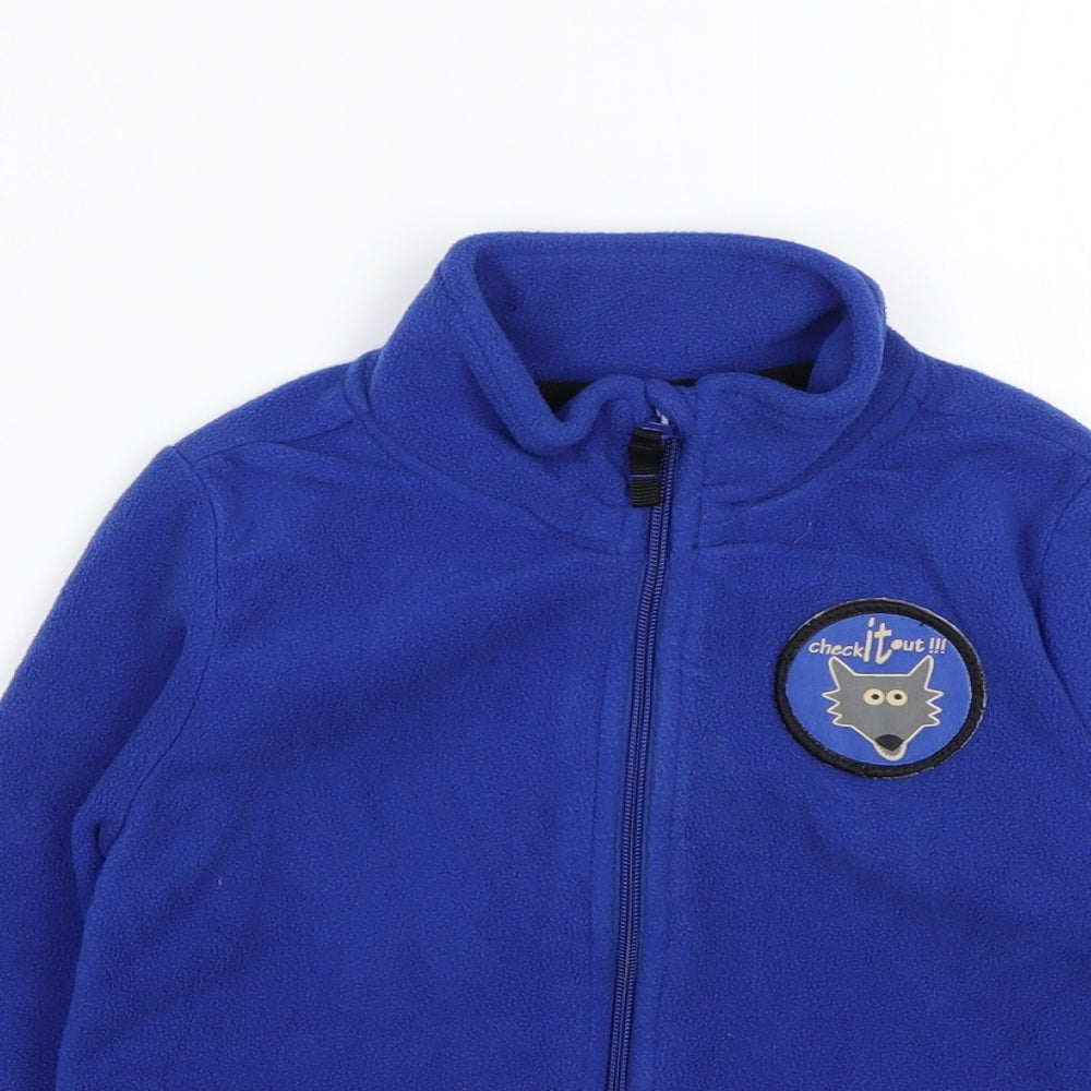 Lupilu Boys Blue  Polyester Full Zip Sweatshirt Size 5-6 Years