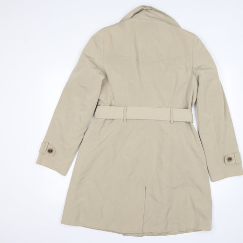 George Womens Beige   Trench Coat Coat Size 14