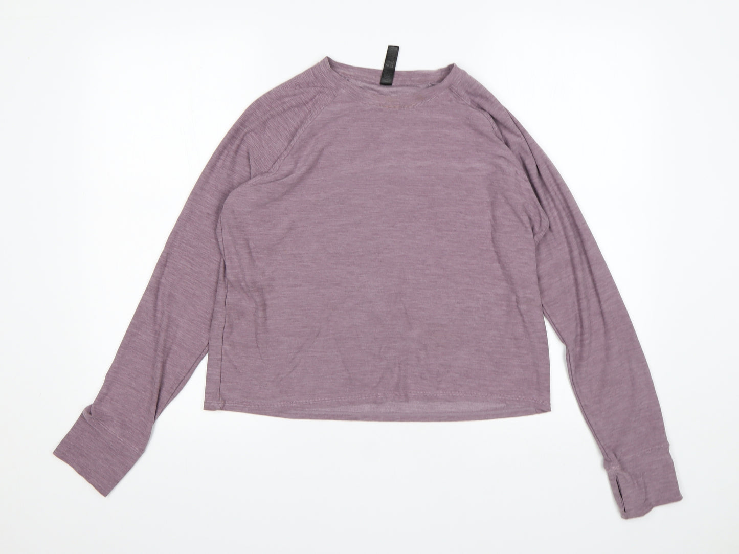 Kyodan Womens Purple  Polyester Basic T-Shirt Size M Round Neck