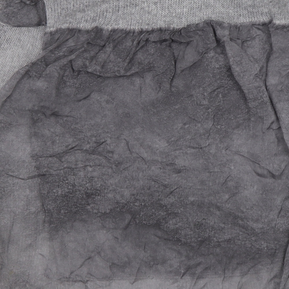 Preworn Womens Grey Round Neck  Acrylic Pullover Jumper Size XL