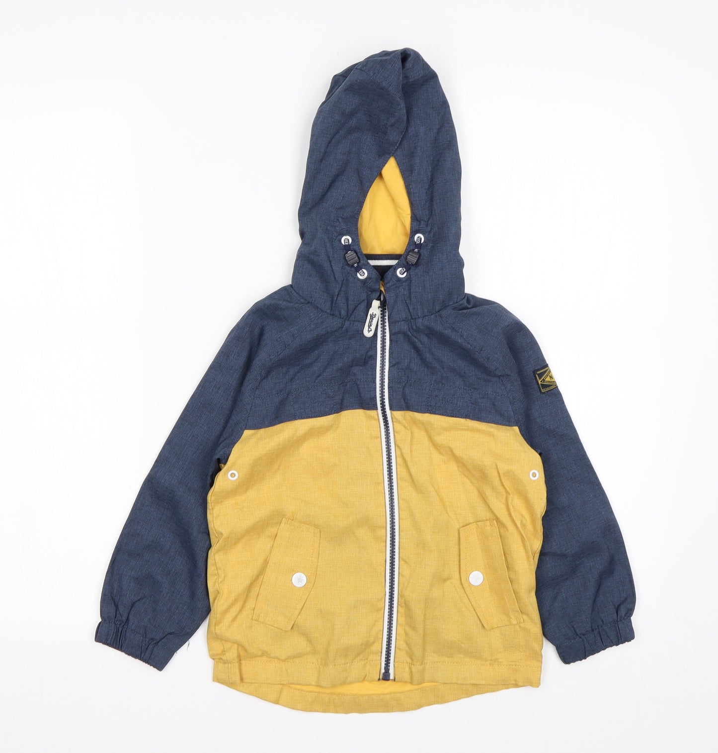 NEXT Boys Multicoloured Colourblock  Rain Coat Coat Size 3-4 Years
