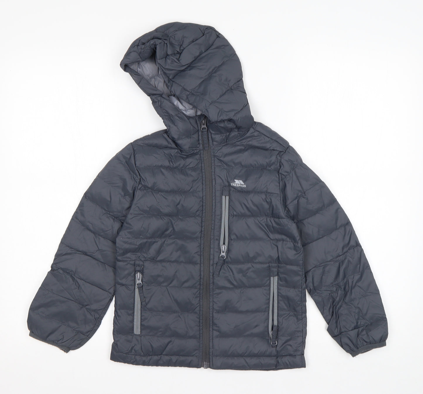 Trespass Boys Grey   Puffer Jacket Jacket Size 3-4 Years