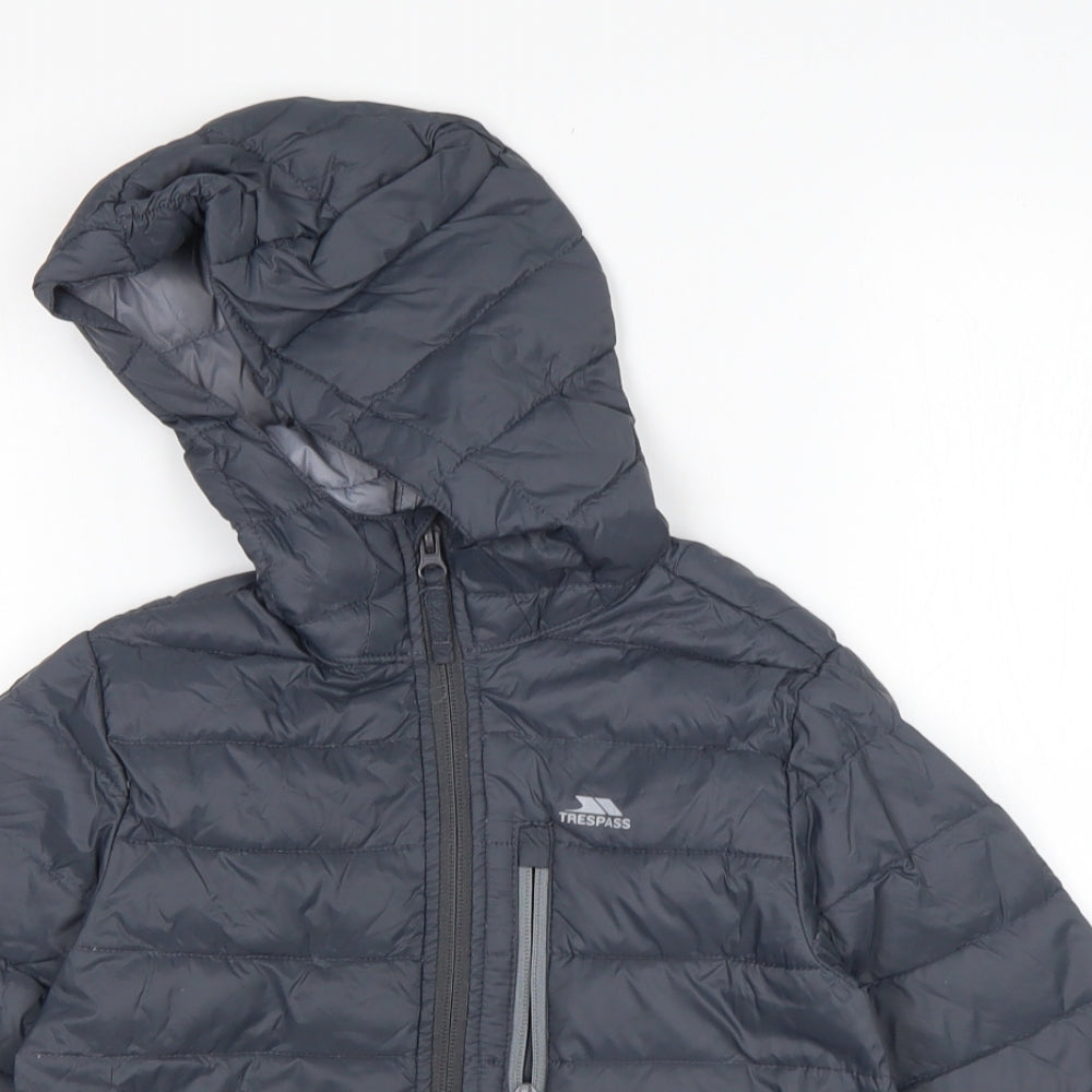 Trespass Boys Grey   Puffer Jacket Jacket Size 3-4 Years