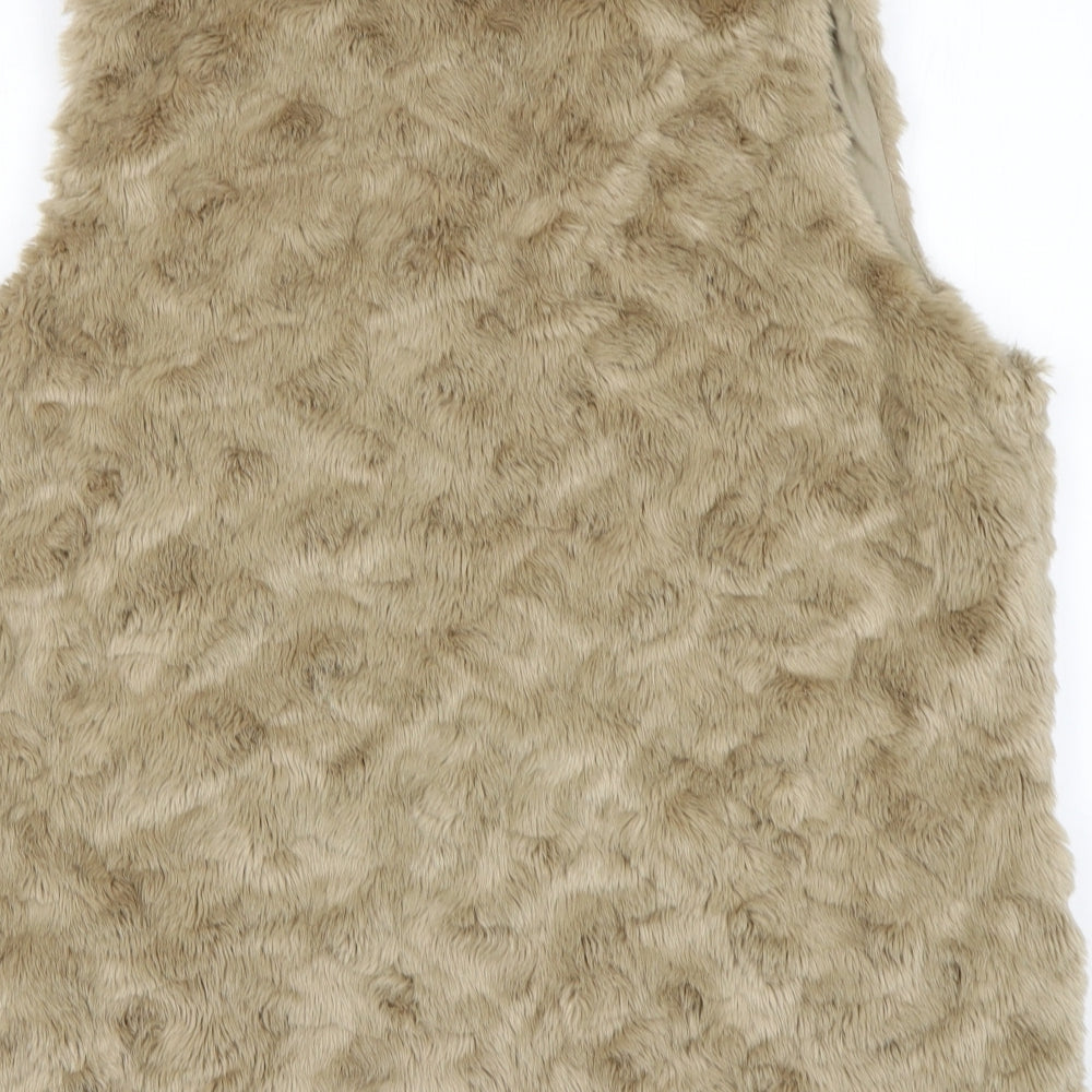 Debenhams Womens Brown   Gilet Coatigan Size 16