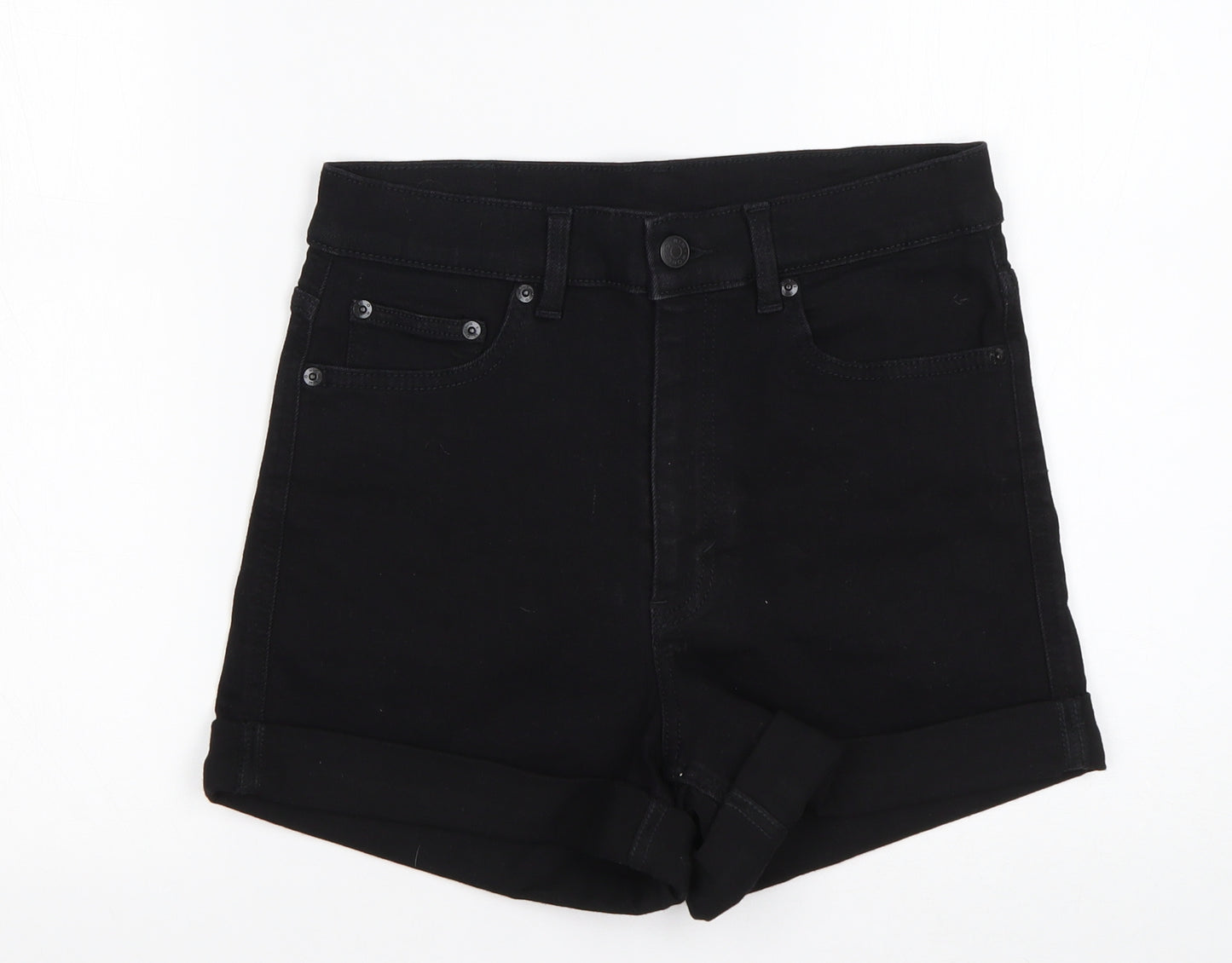 Monkl` Womens Black  Cotton Sailor Shorts Size 28 in L4 in Regular