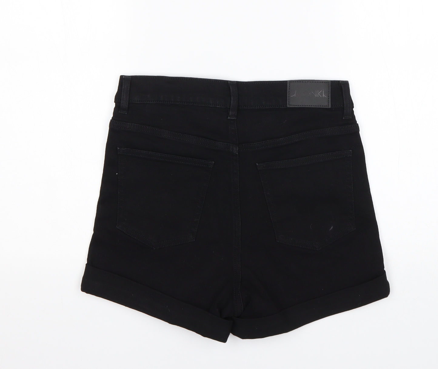 Monkl` Womens Black  Cotton Sailor Shorts Size 28 in L4 in Regular