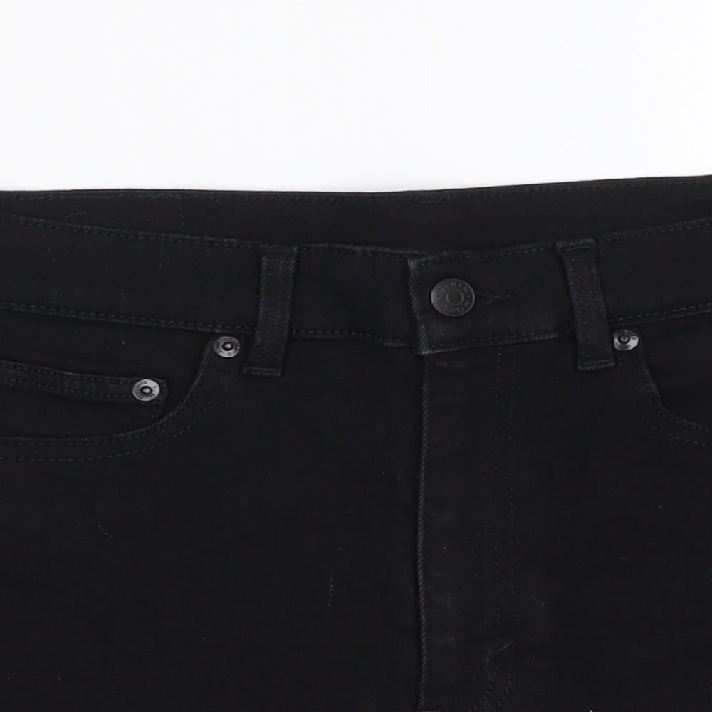 Monkl` Womens Black  Cotton Sailor Shorts Size 28 in L4 in Regular