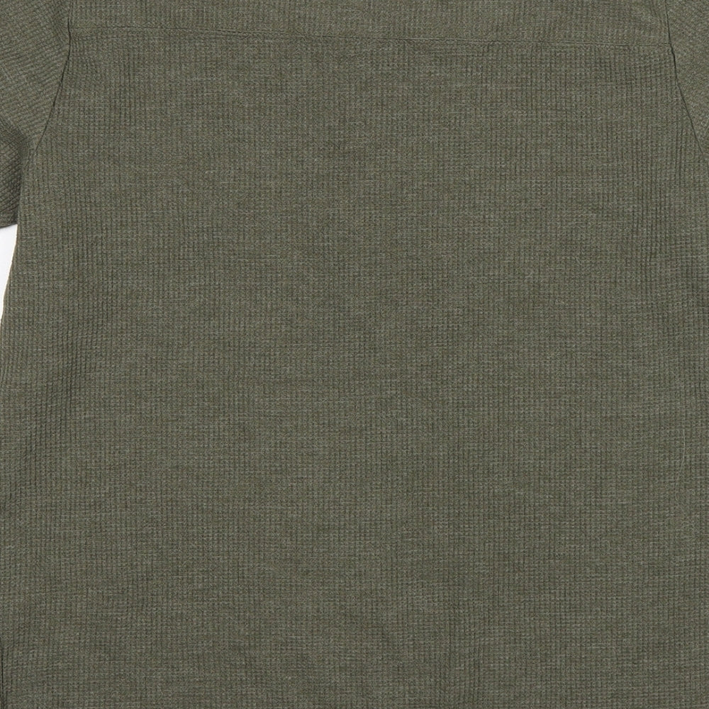 Pull&Bear Mens Green    T-Shirt Size M Round Neck