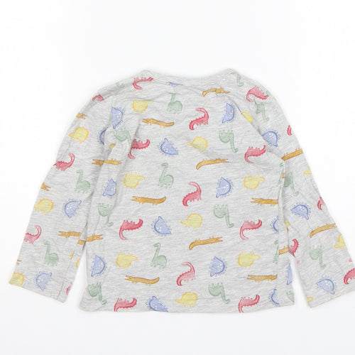 George Boys Multicoloured  Cotton Basic T-Shirt Size 18-24 Months Round Neck  - Dinosaur print
