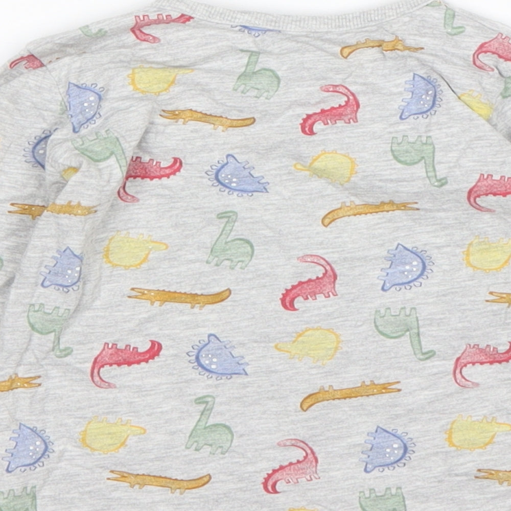 George Boys Multicoloured  Cotton Basic T-Shirt Size 18-24 Months Round Neck  - Dinosaur print