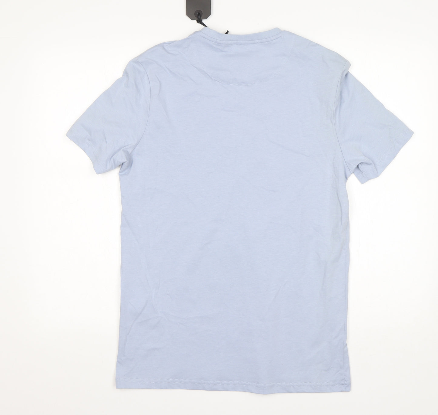 Lyle & Scott Mens Blue  Cotton  T-Shirt Size S Round Neck