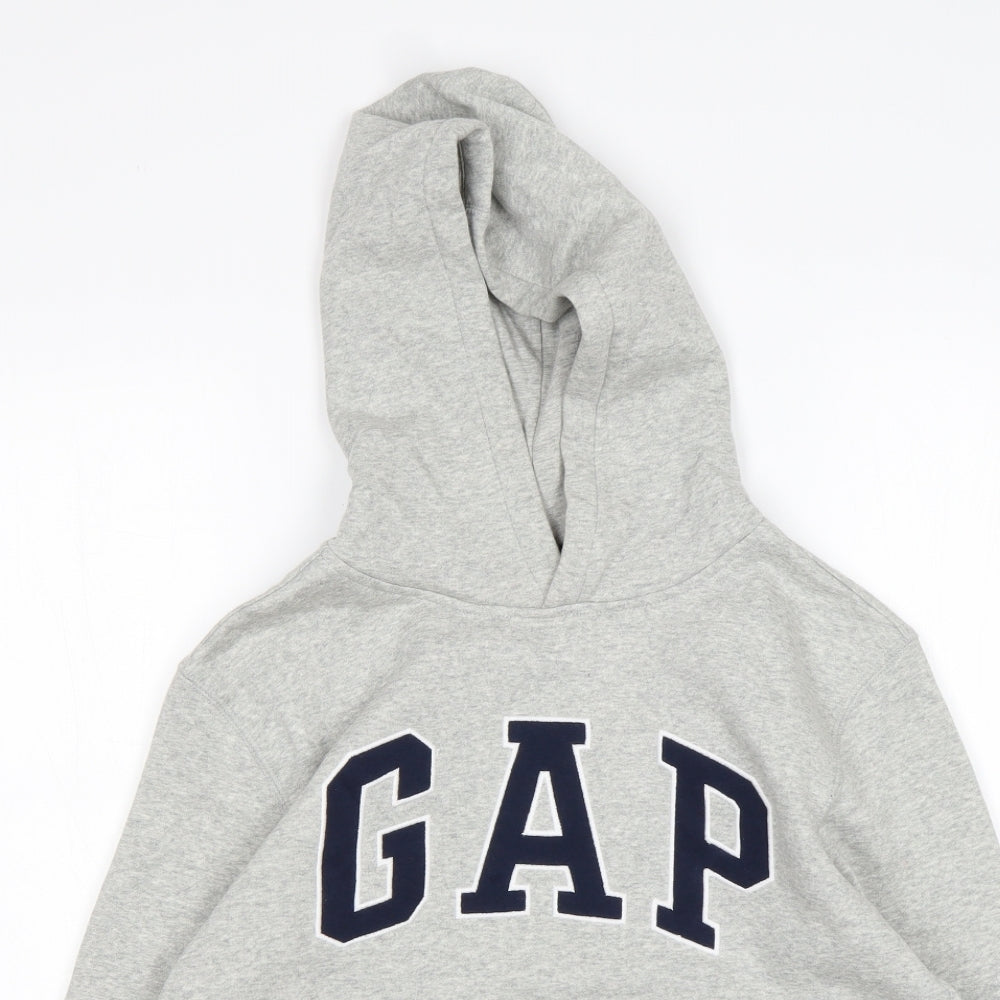 Gap Boys Grey  Cotton Pullover Hoodie Size L
