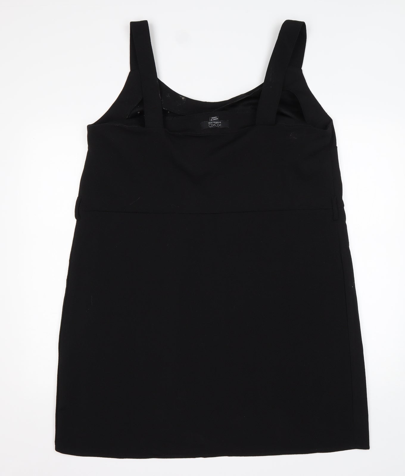 KOKO Womens Black  Polyester Tank Dress  Size 20  V-Neck
