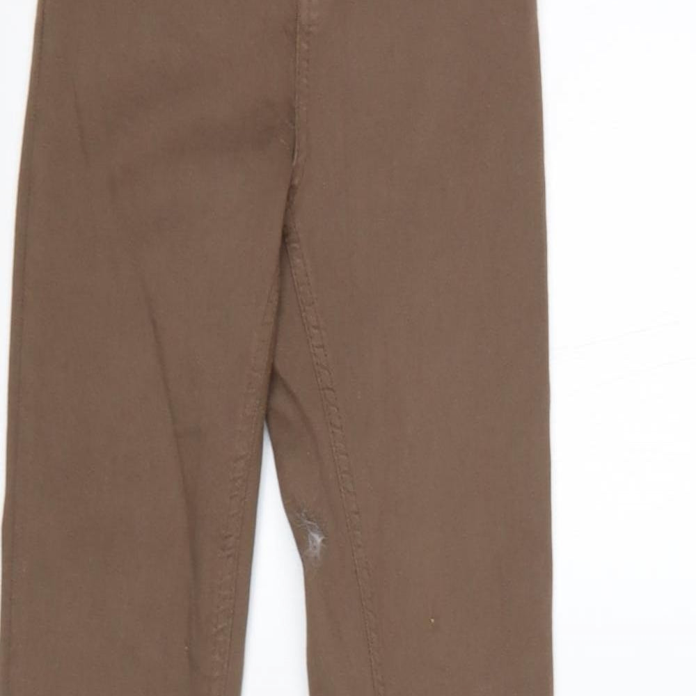 Subdued Womens Brown  Cotton Flared Jeans Size 4 L33 in Regular