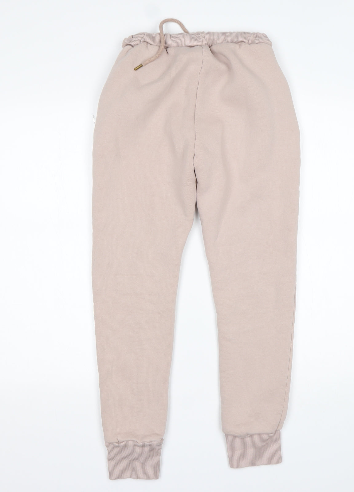 Glamify Womens Beige  Cotton Sweatpants Trousers Size M L25 in Regular