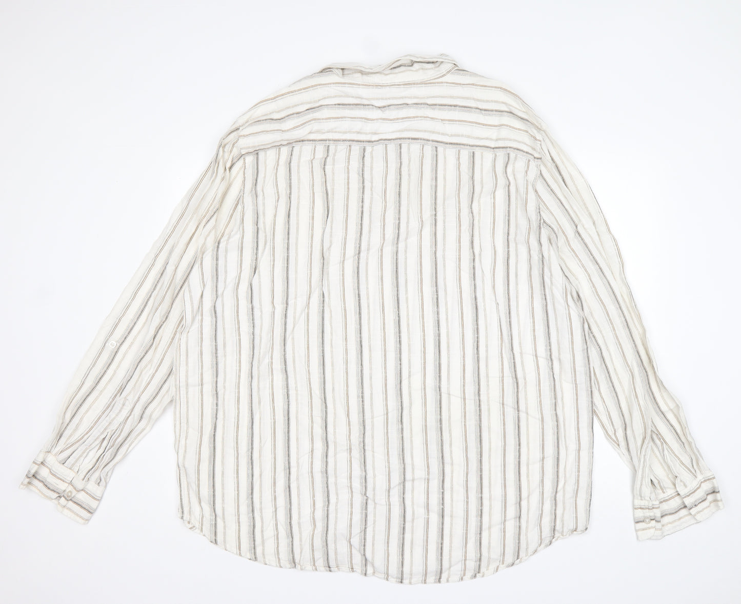 Cherokee Mens Multicoloured Striped Cotton  Polo Size 3XL Collared