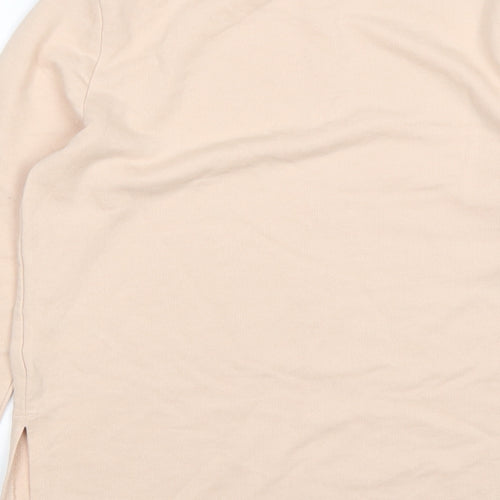 H&M Womens Pink  Cotton Pullover Sweatshirt Size S