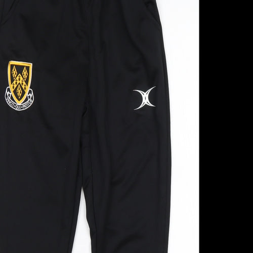 Gilbert Boys Black  Polyester Jogger Trousers Size 11-12 Years  Regular
