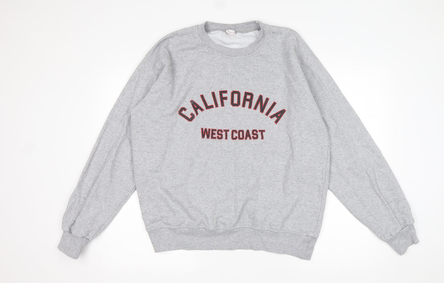 Preworn Mens Grey  Cotton Pullover Sweatshirt Size L