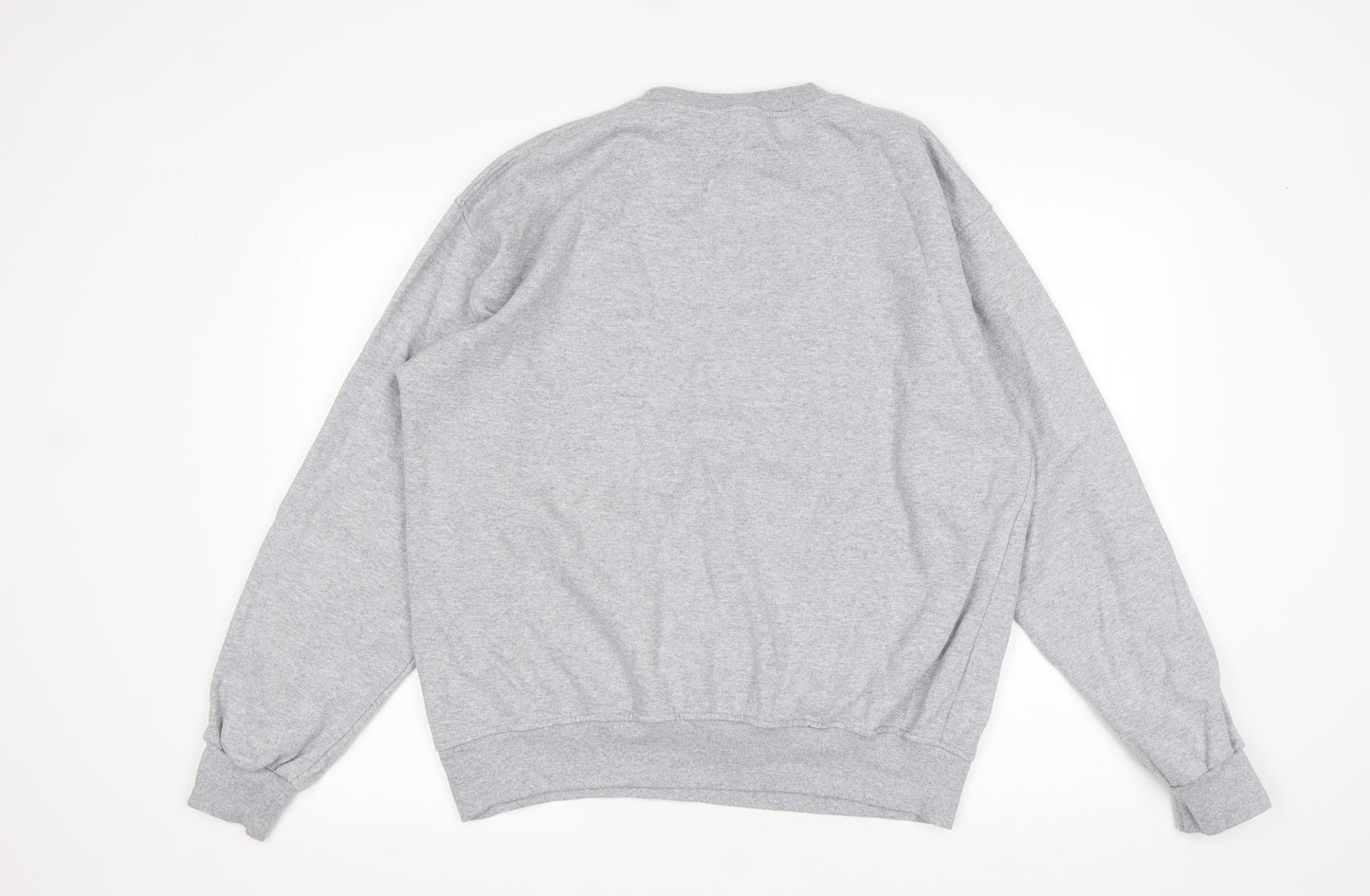 Preworn Mens Grey  Cotton Pullover Sweatshirt Size L