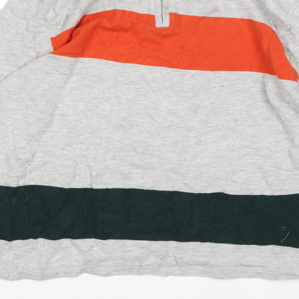 NEXT Womens Multicoloured Round Neck  Cotton Pullover Jumper Size 12