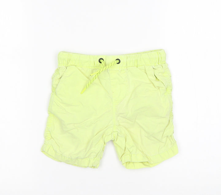 NEXT Boys Green Cotton Chino Shorts Size 4 Years Regular