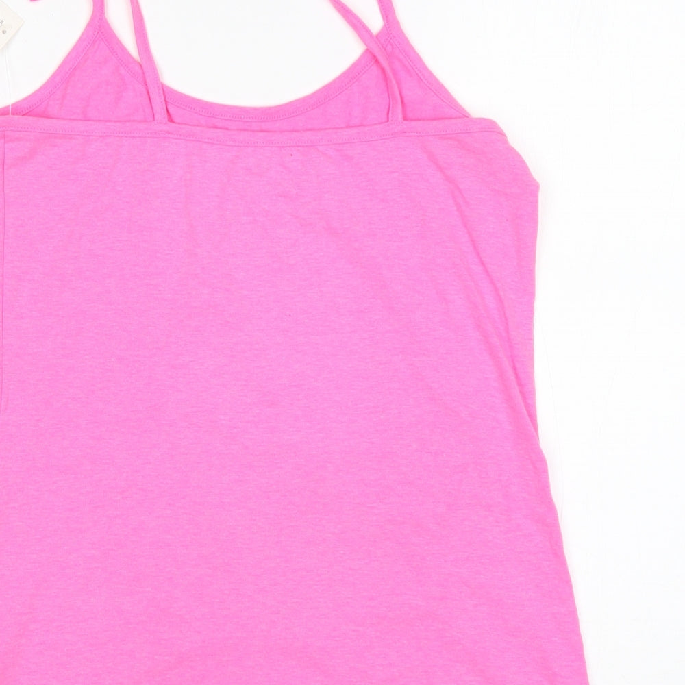 Primark Womens Pink  Polyester Top Pyjama Top Size L
