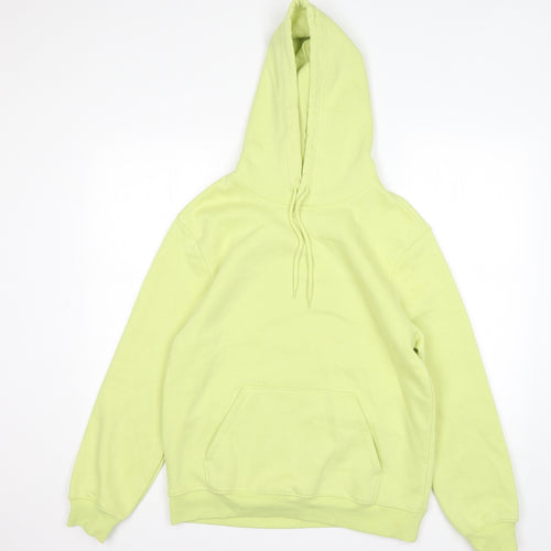 H&M Mens Green  Cotton Pullover Hoodie Size S