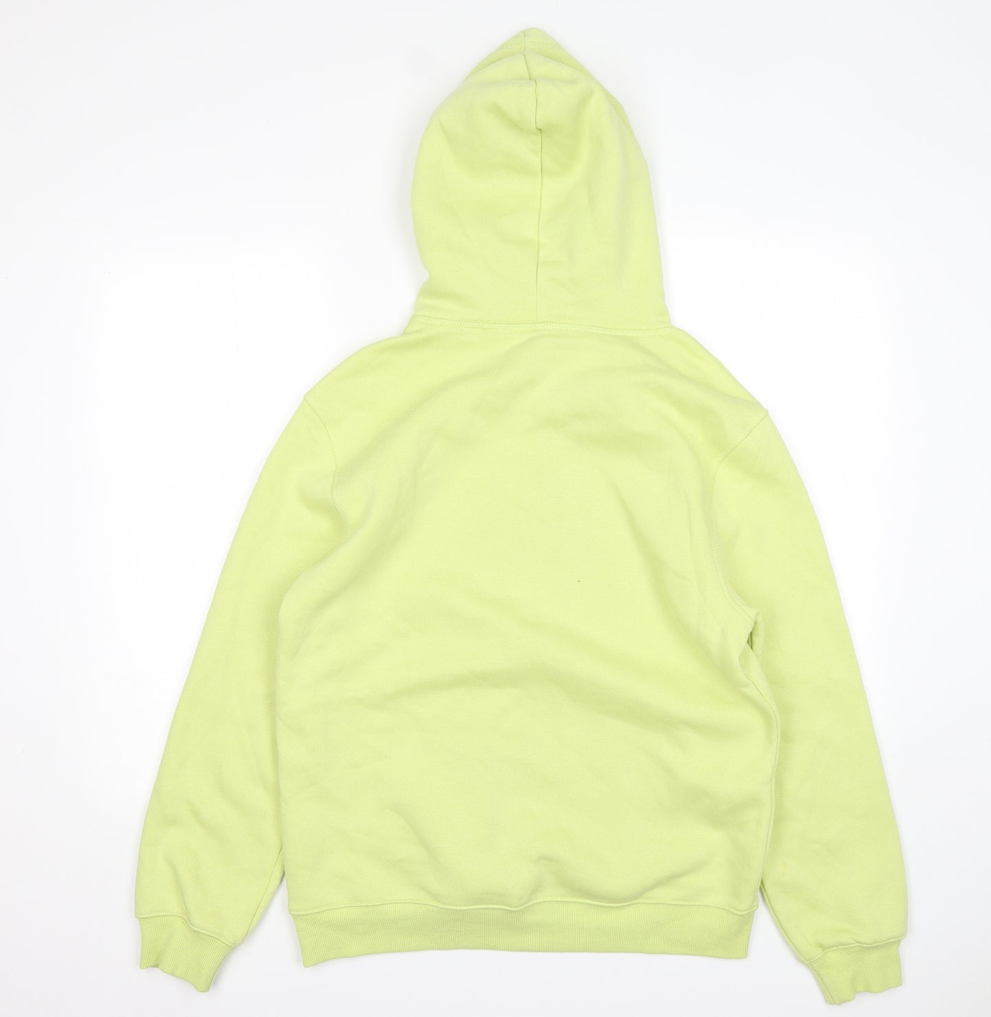 H&M Mens Green  Cotton Pullover Hoodie Size S