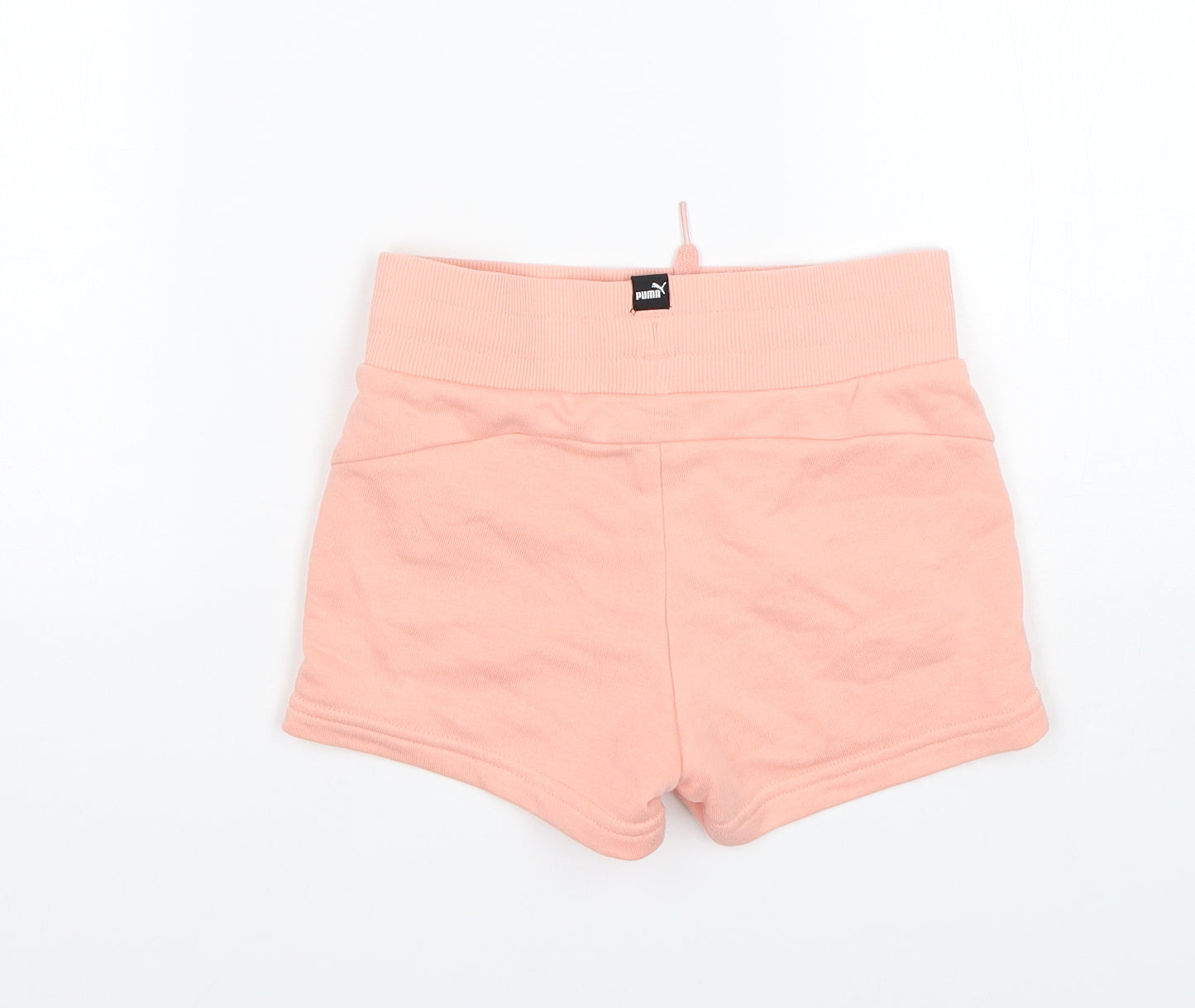 PUMA Girls Pink  Cotton Sweat Shorts Size 5-6 Years  Regular
