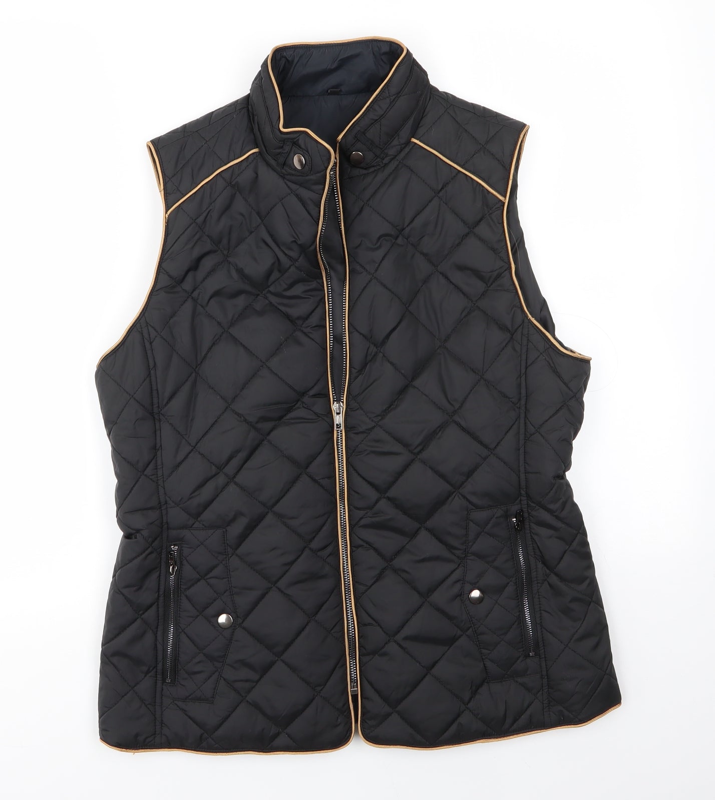 Preworn Womens Black   Gilet Coat Size M