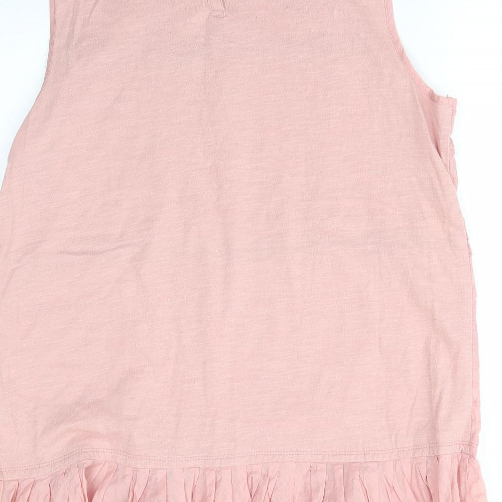 NEXT Womens Pink  100% Cotton Basic Blouse Size 18 Round Neck