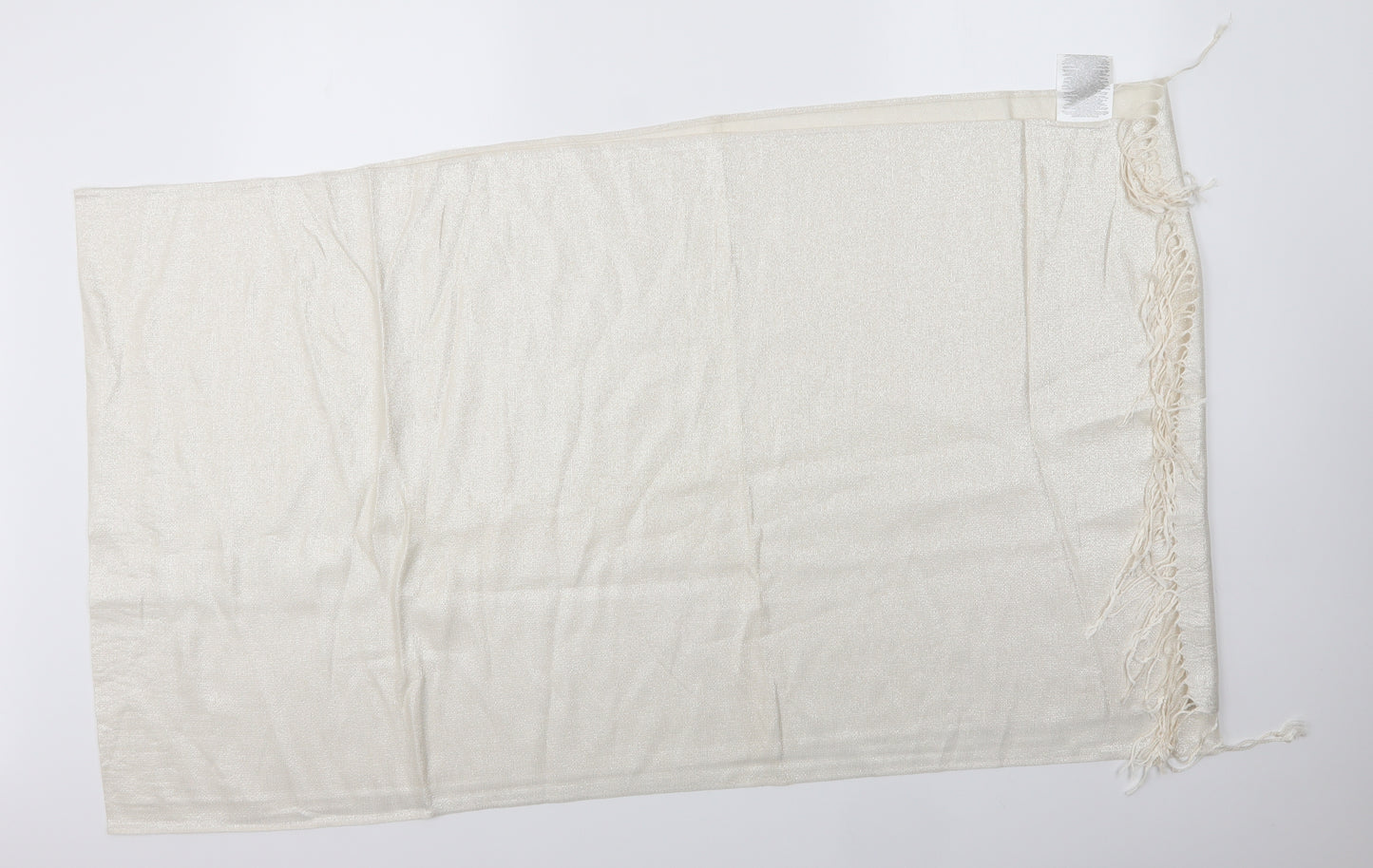 Preworn Unisex Ivory  Polyester  Scarf