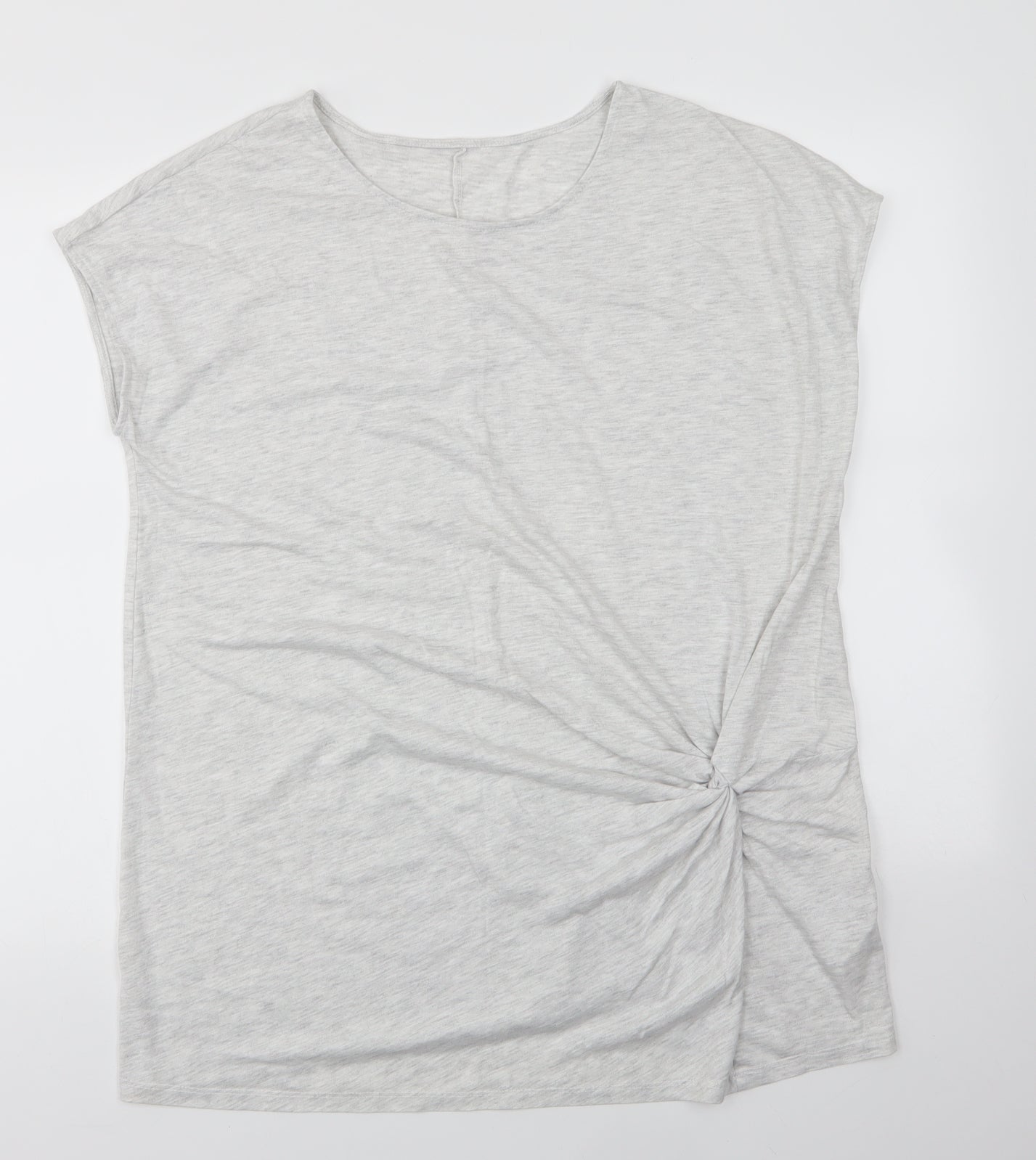 Avon Womens Grey  Polyester Basic Blouse Size 18 Round Neck