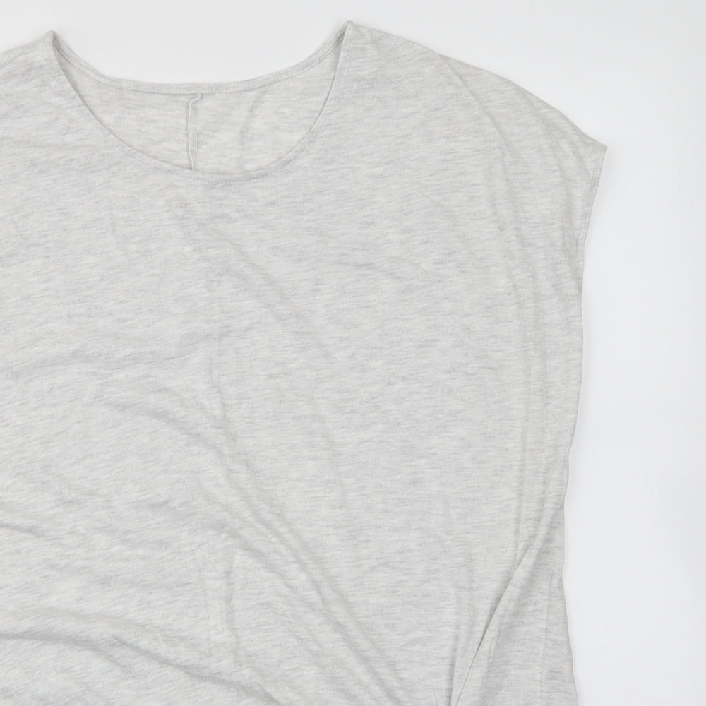 Avon Womens Grey  Polyester Basic Blouse Size 18 Round Neck