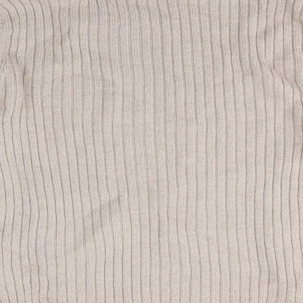 M&S Mens Brown High Neck  Wool Pullover Jumper Size XL