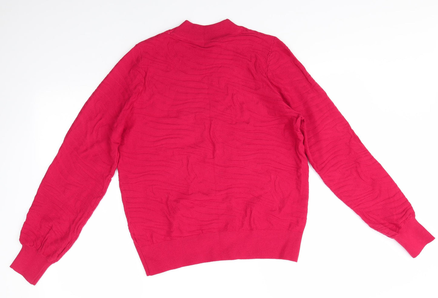 NEXT Womens Red Round Neck  Viscose Pullover Jumper Size 10