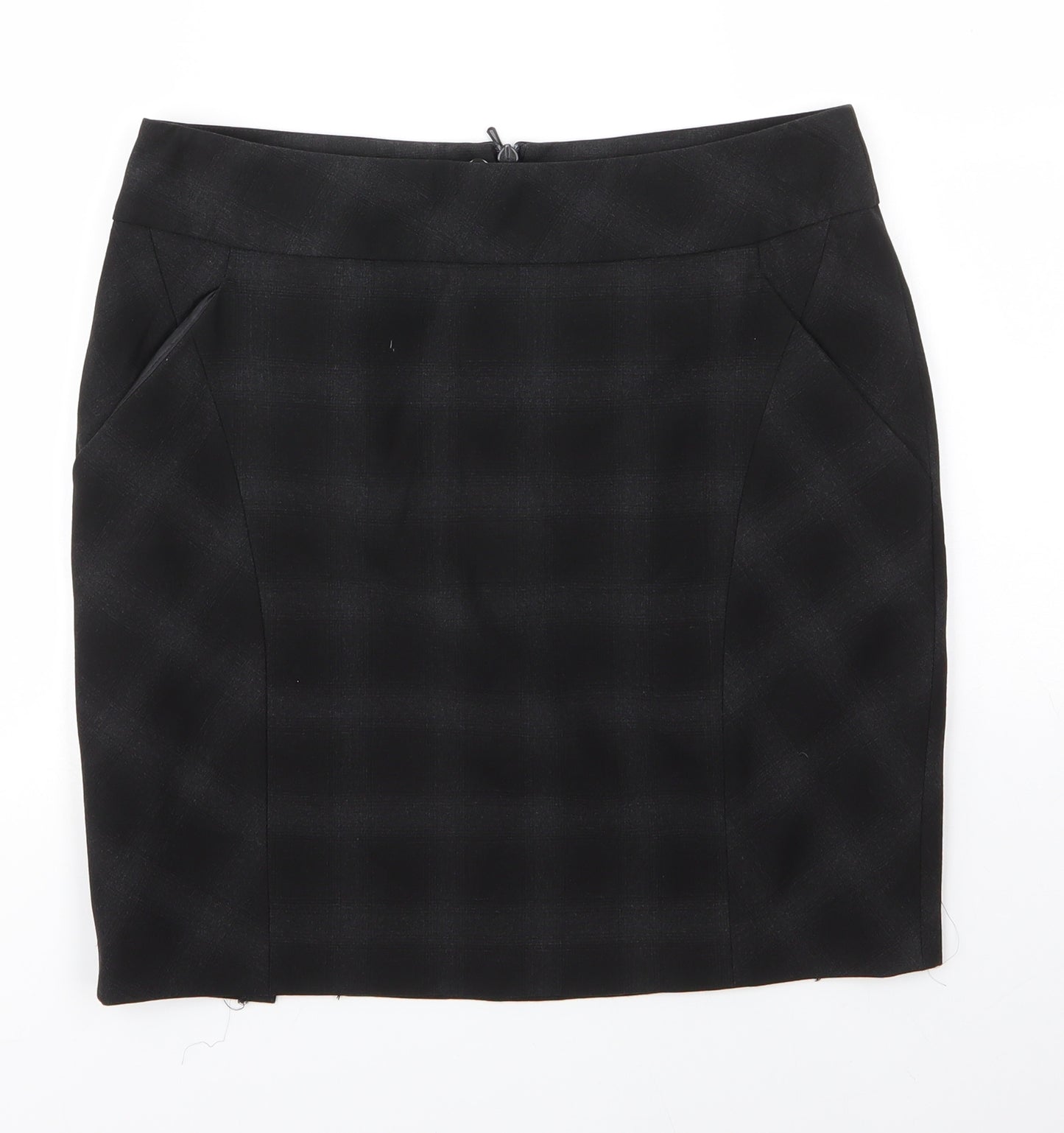 NEXT Womens Grey  Polyester A-Line Skirt Size 12