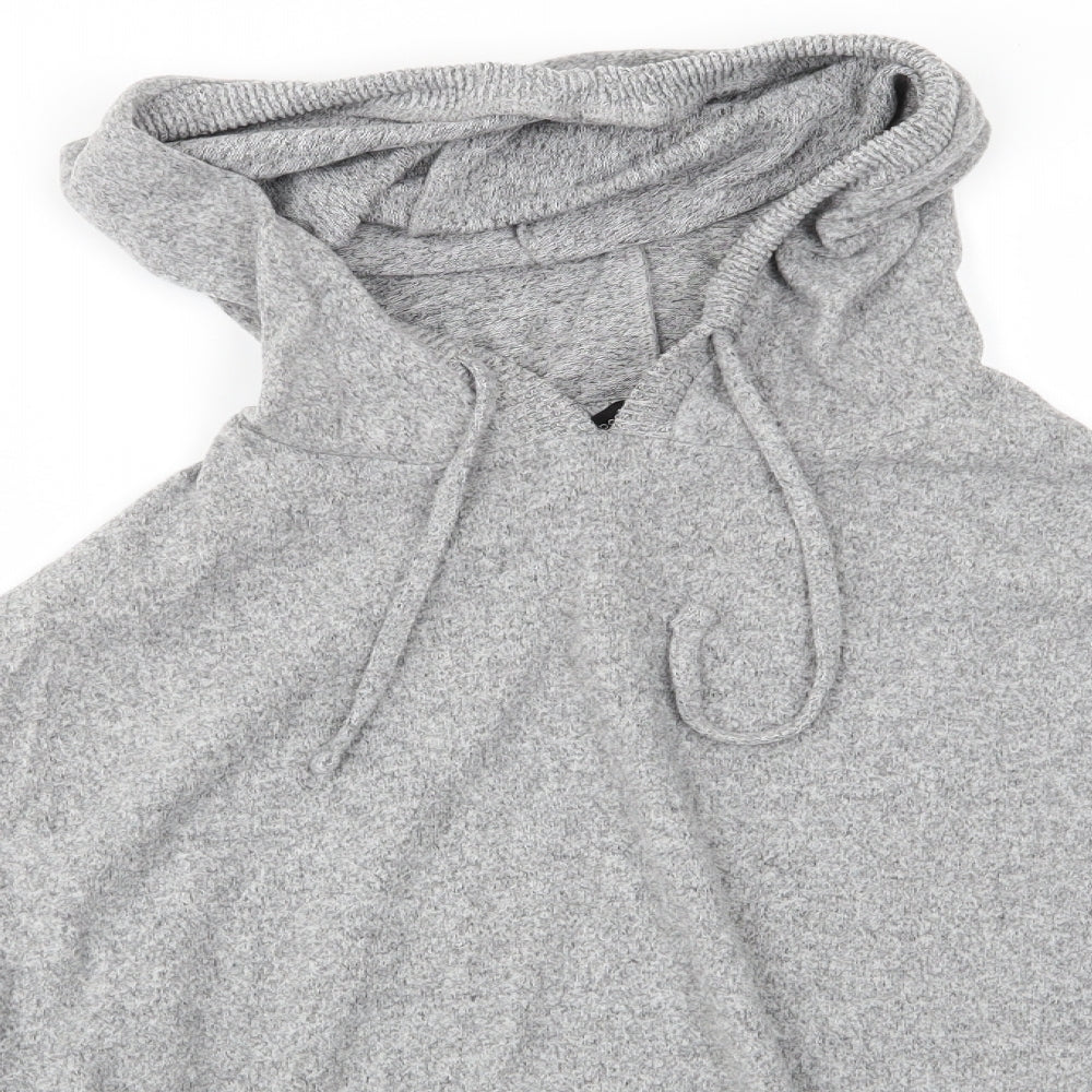 Dorothy Perkins Womens Grey  Polyester Pullover Hoodie Size 10