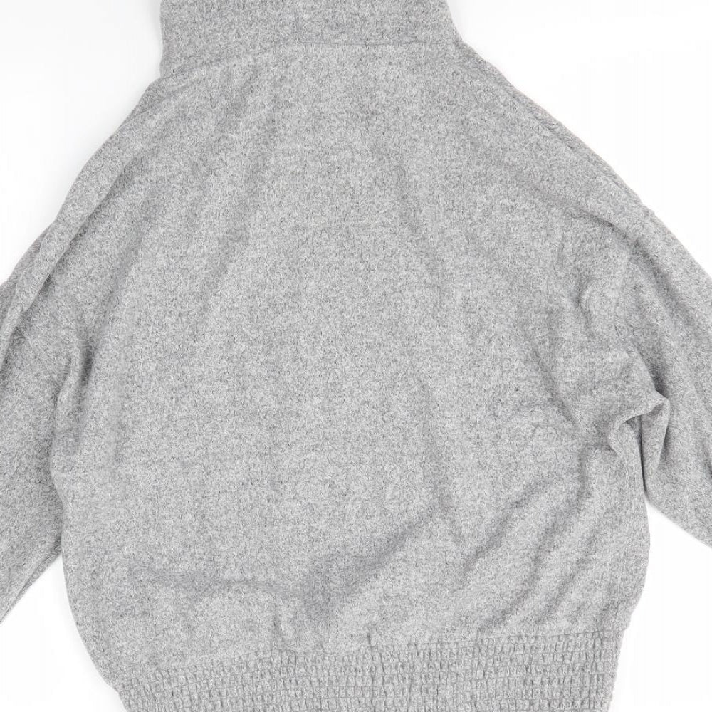 Dorothy Perkins Womens Grey  Polyester Pullover Hoodie Size 10