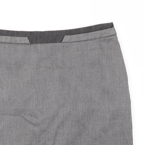 NEXT Womens Grey  Polyester A-Line Skirt Size 12