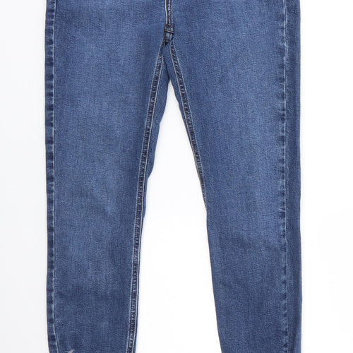 New Look Womens Blue  Cotton Skinny Jeans Size 8 L25 in Regular