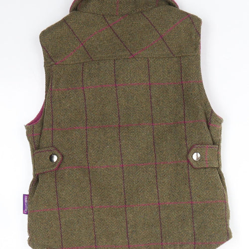 Shire Classics Boys Green   Gilet Coat Size M