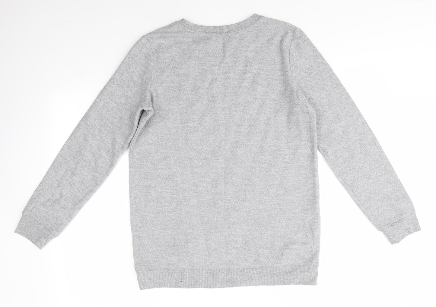 George Womens Grey Round Neck  Polyester Pullover Jumper Size 8